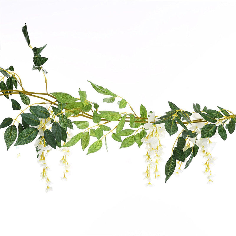 2pcs Lifelike Hanging Wisteria Flowers Garland
