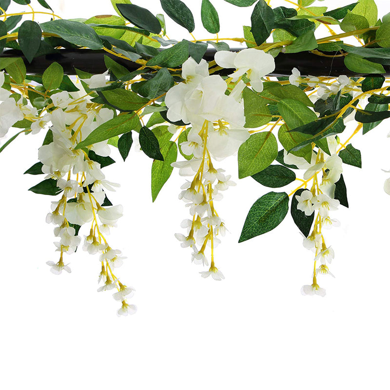 2pcs Lifelike Hanging Wisteria Flowers Garland