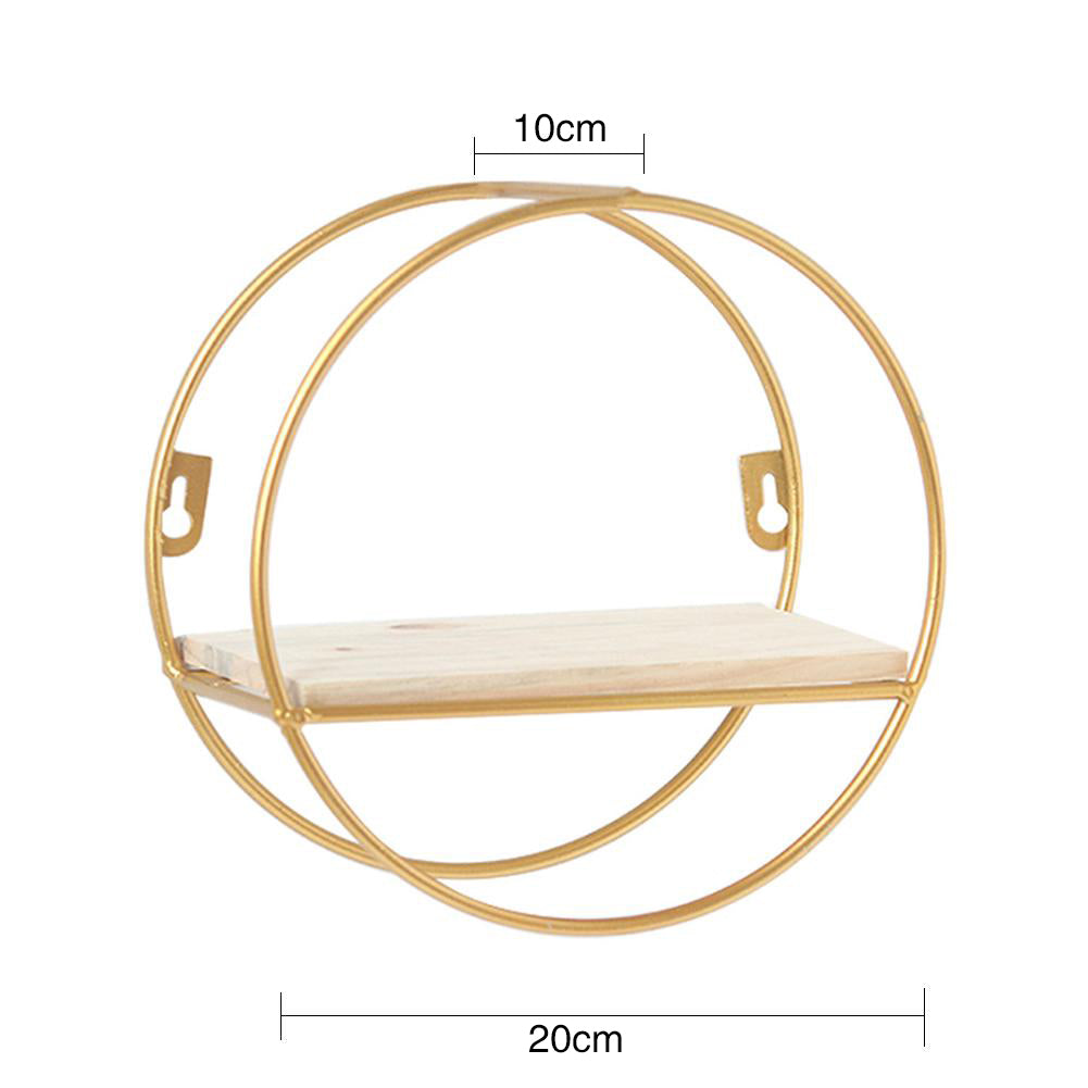Gold Wall Hanging Storage and Display Decorative Shelf