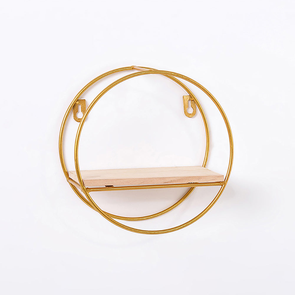 Gold Wall Hanging Storage and Display Decorative Shelf