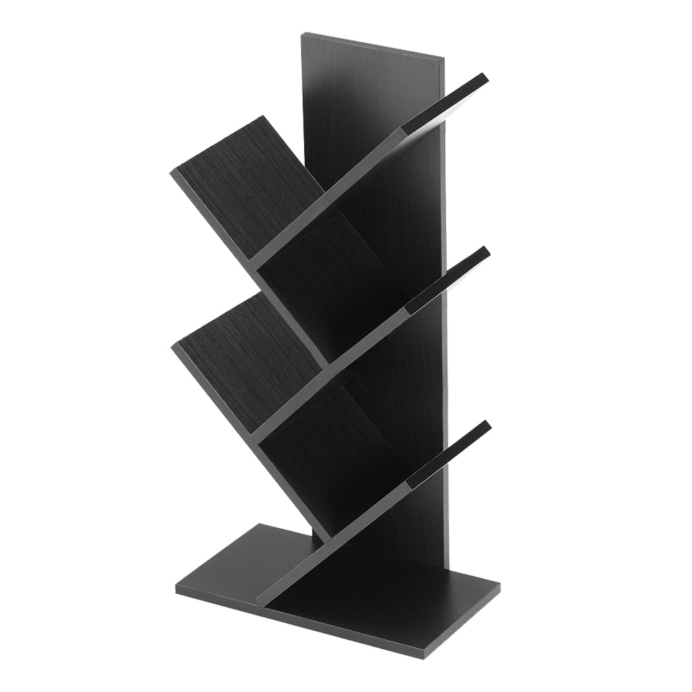 Rustic Standing Tree Bookshelf Wood Display Rack