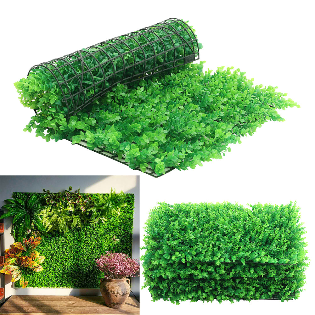 6Pcs Decorative Artificial Grass Hedge Panels