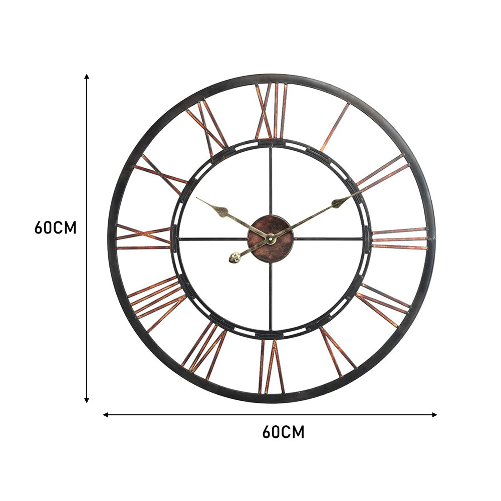 Large Vintage Silent Decorative Wall Clock