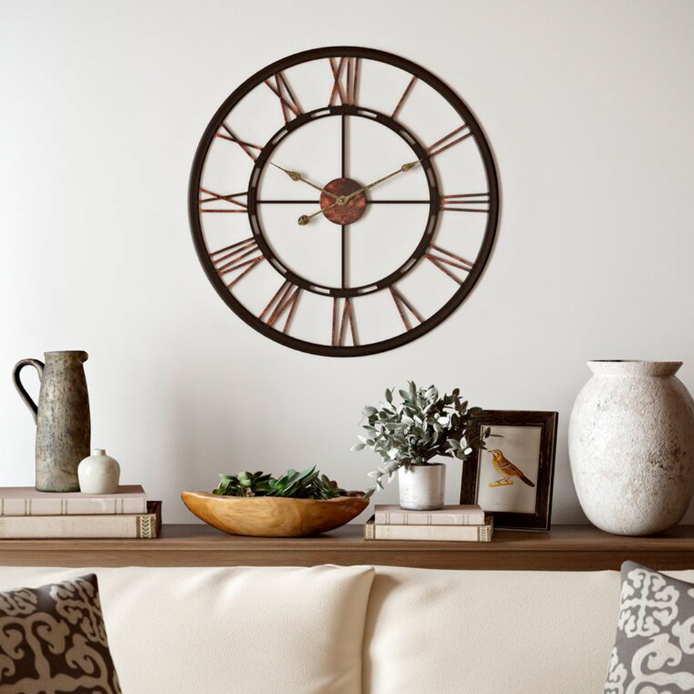 Large Vintage Silent Decorative Wall Clock