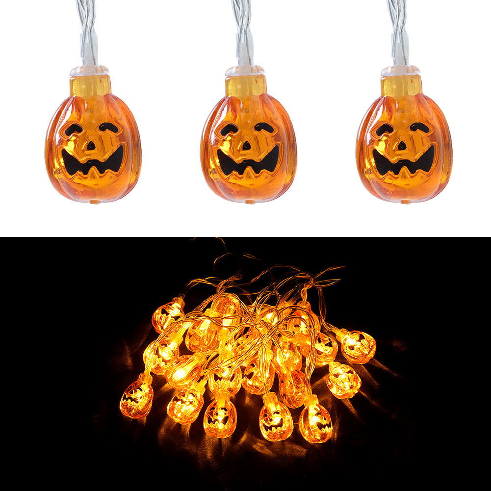 Halloween Decorative Pumpkin LED String Lights Battery Operated