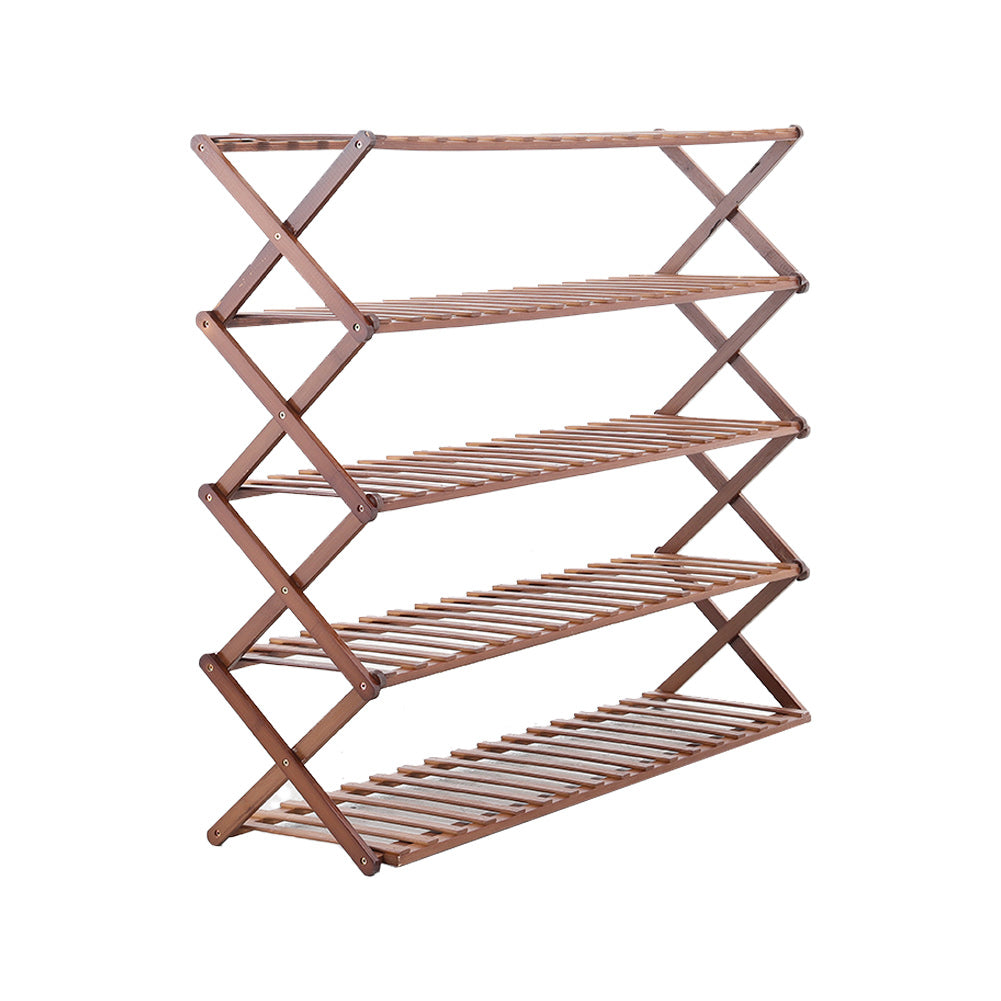 5-Tier Bamboo Flower Stand Rack Holder Multifunctional Storage Rack