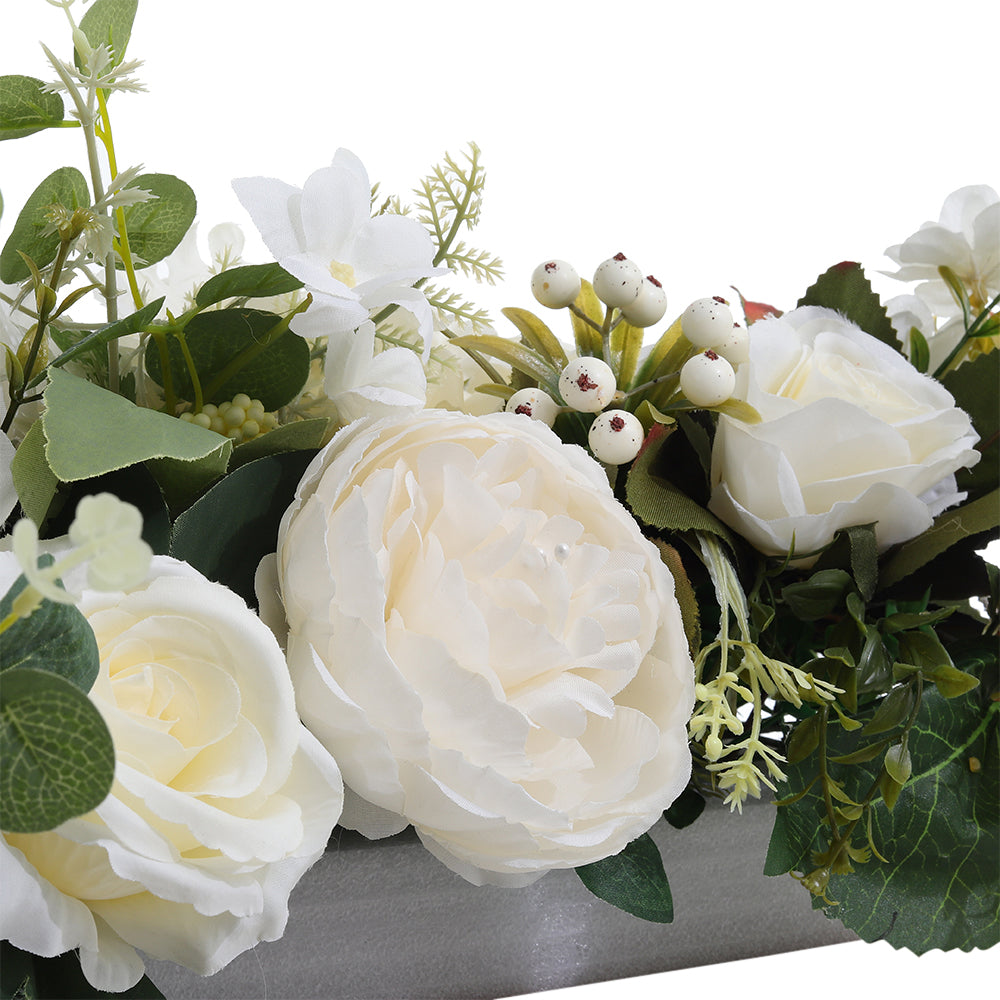 Peony Rose Wedding Aisle Flowers Artificial Silk Row Decor