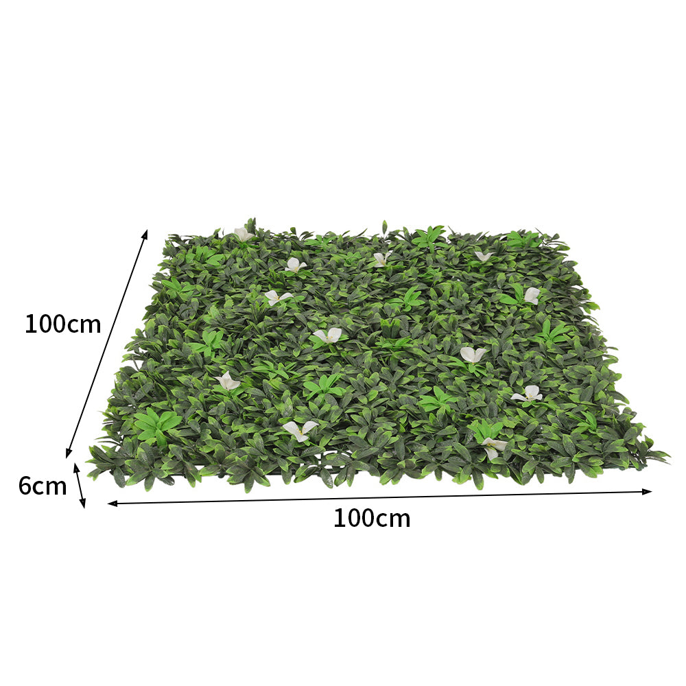 100x100cm Artificial Greenery Panel Foliage Hedge
