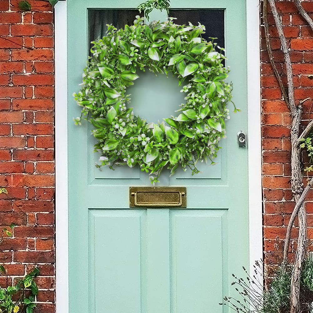 Artificial Baby’ Breath Round Wreath Wall Decoration