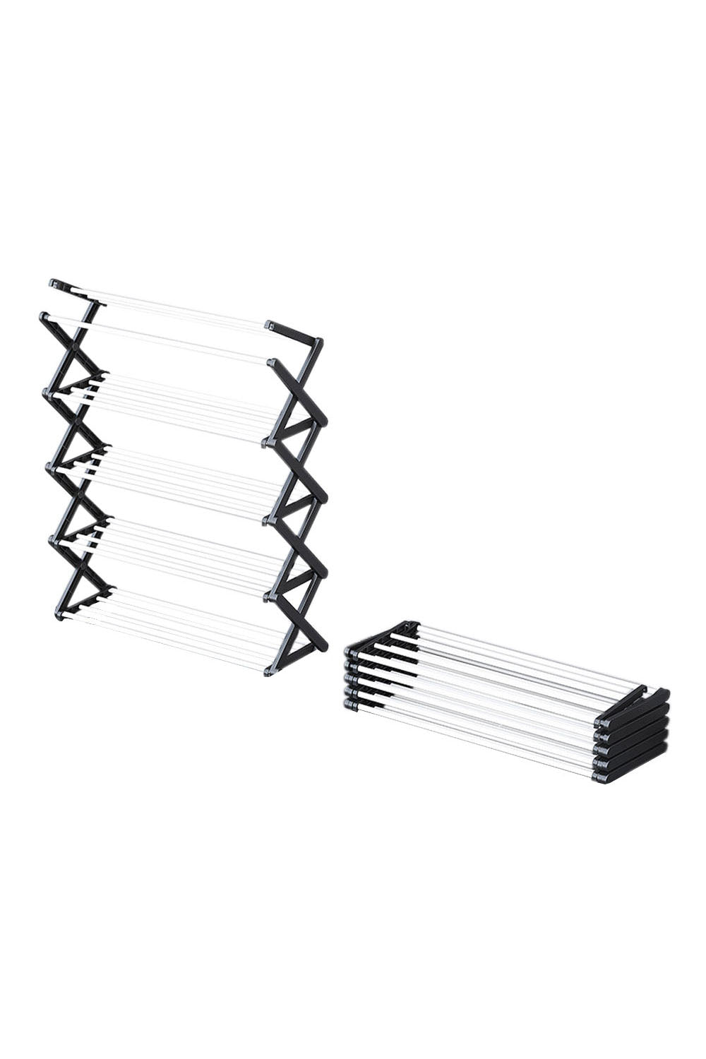 Foldable Multi-Tier Metal Shoe Rack