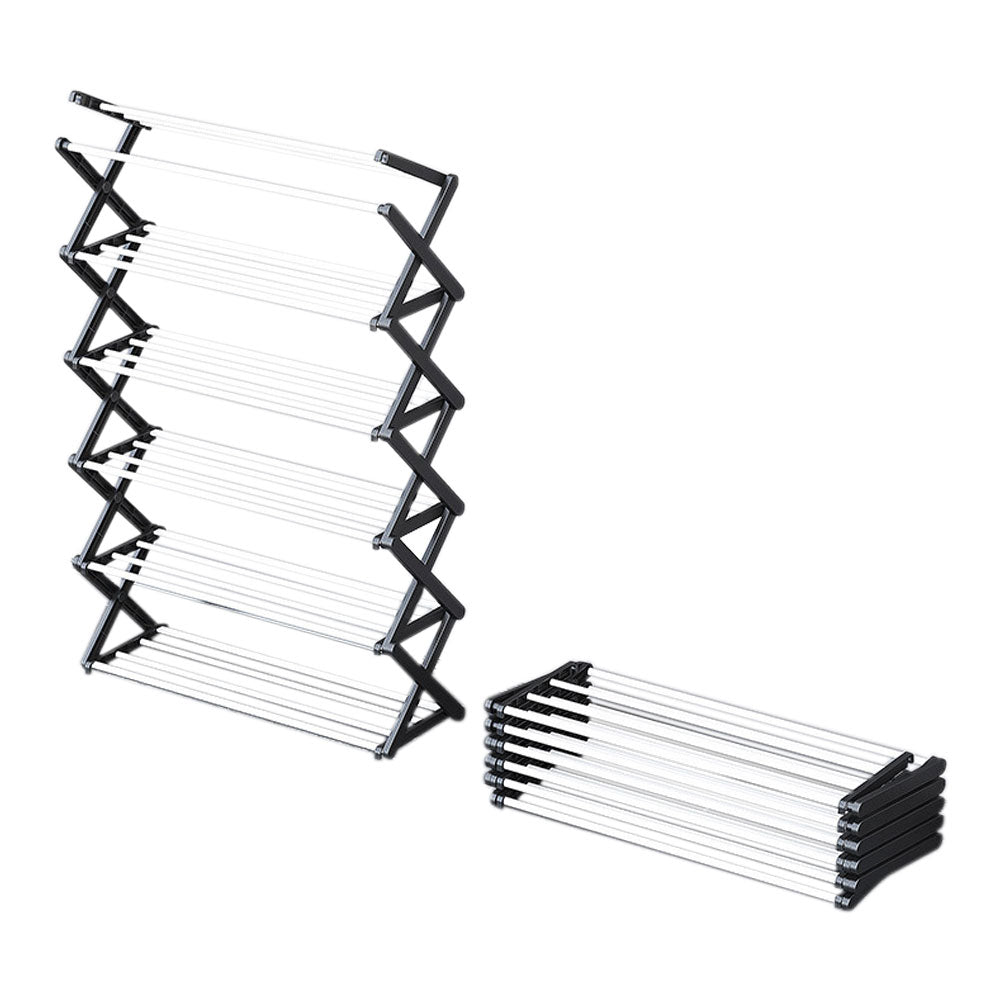 Foldable Multi-Tier Metal Shoe Rack