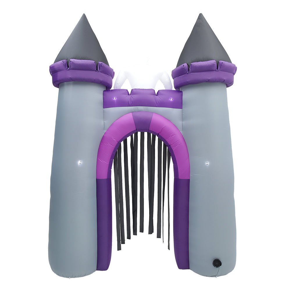 Halloween Lighted Haunted Castle Arch Inflatable