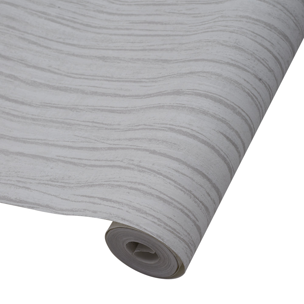 Contemporary 3D Woodgrain Wallpaper, Off White