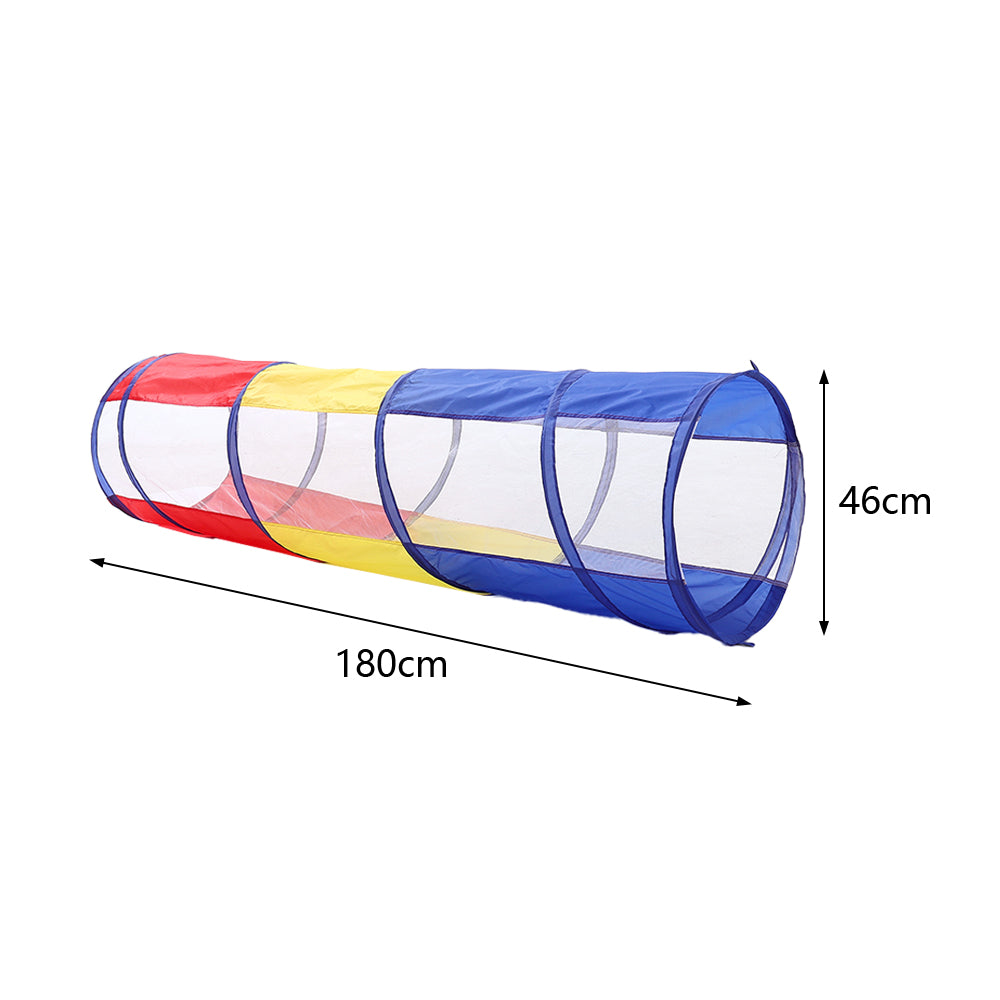 6FT Crawl Play Tunnel Pop-up Tunnel for Kids Multicoloured