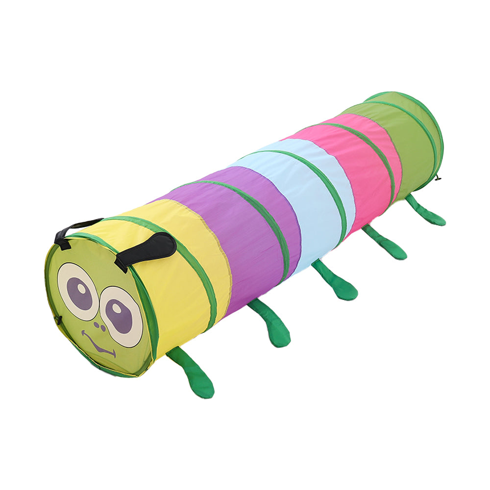 6FT Caterpillar Crawl Play Tunnel Pop-up for Kids Multicoloured