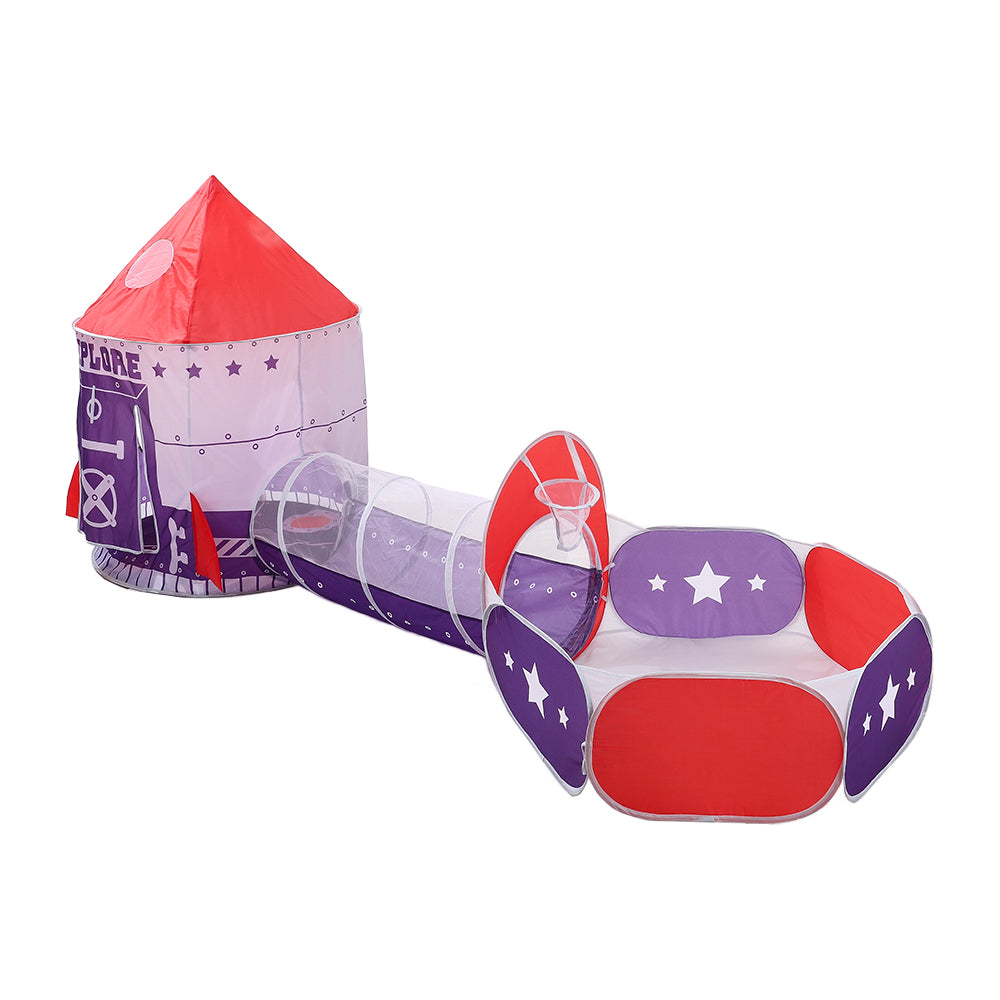 3 in 1 Play Tent for Kids Pop Up Play Tunnel with Ball Pit