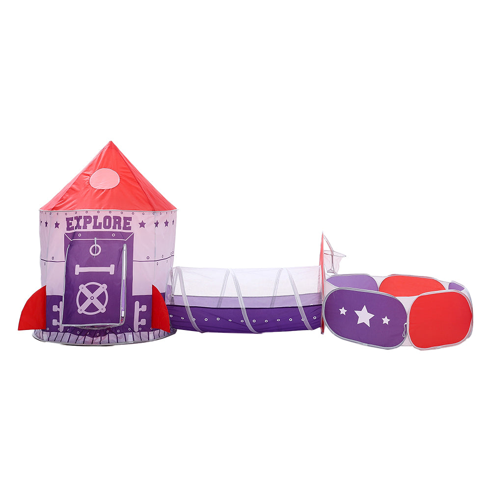 3 in 1 Play Tent for Kids Pop Up Play Tunnel with Ball Pit