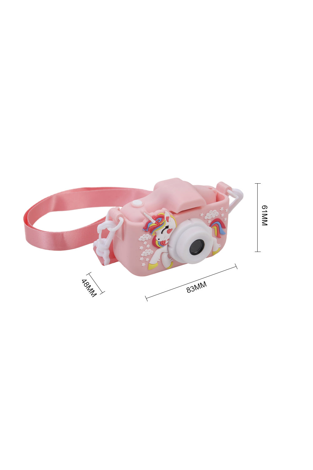 Pink X10S Unicorn Kids Digital Camera with 4800W H