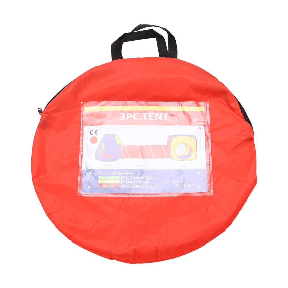Pop-up 3 in 1 Play Tent and Tunnel Set