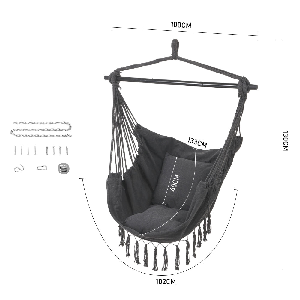 Garden Hanging Canvas Hammock Swing Chair