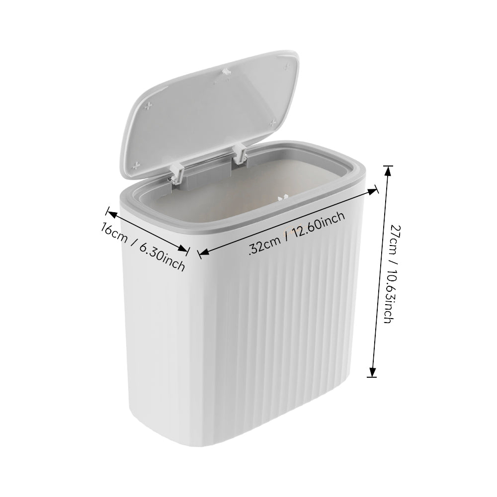 13L Press-to-Open Corner Hanging Trash Bin