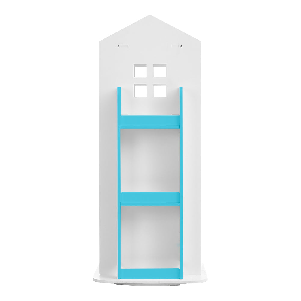 Kids' House Frame Rotating Bookshelf