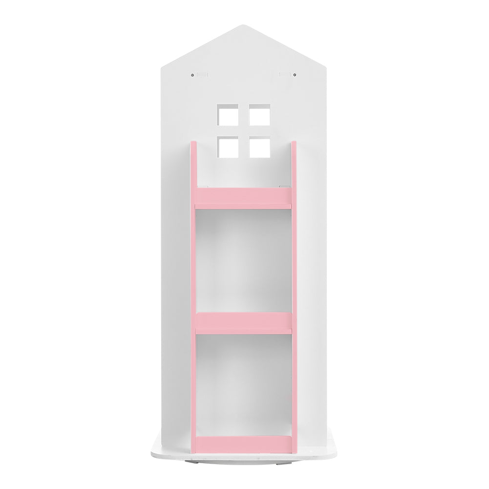 Kids' House Frame Rotating Bookshelf