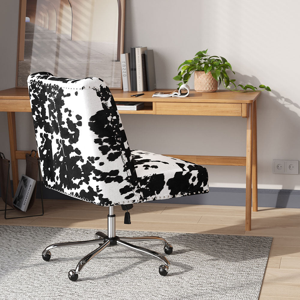 Milk Cow Print Swivel Office Chair