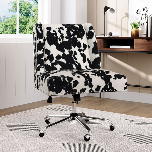 Milk Cow Print Swivel Office Chair