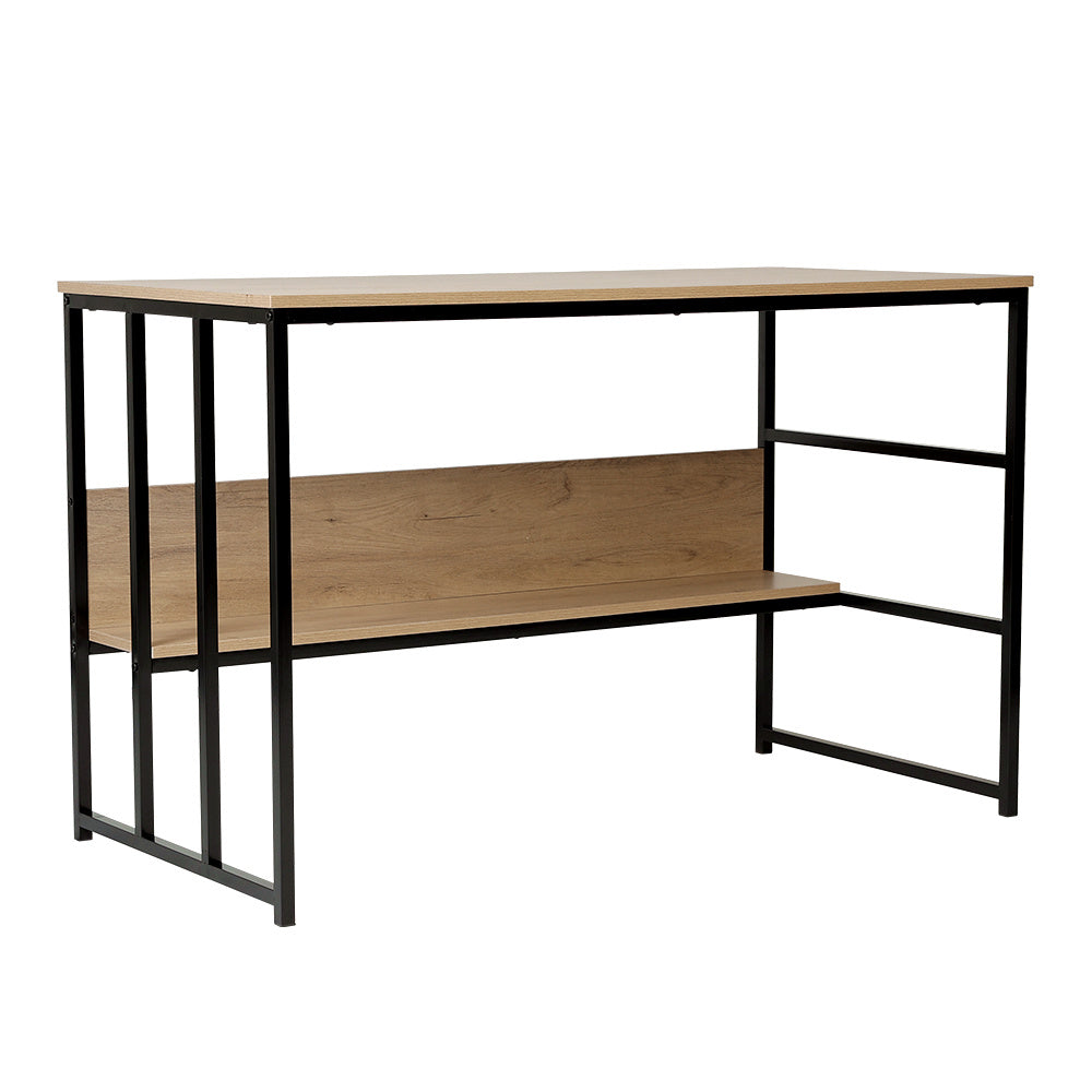 Wooden Office Study Desk with Shelf