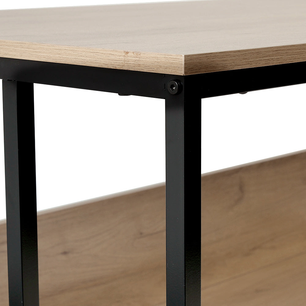 Wooden Office Study Desk with Shelf