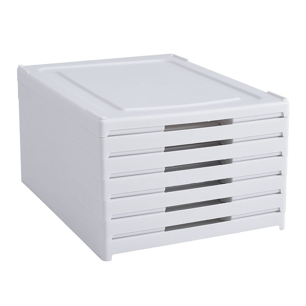 6-Tier Plastic Foldable Shoe Storage Box Unit