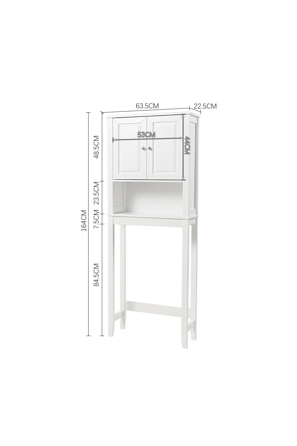 Freestanding Over-the-Toilet Storage Cabinet
