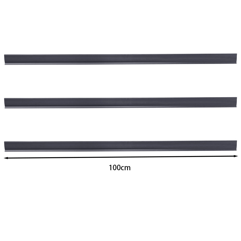 Garden Fence PVC Privacy Screen Panel Slat Strips Fixing Clip 1M