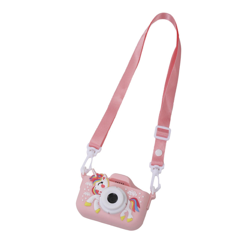 Pink X10S Unicorn Kids Digital Camera with 4800W H