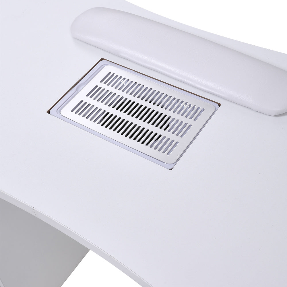 Manicure Table with Dust Collector and Wrist Cushion
