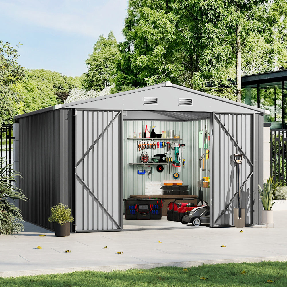317.6cm Wide Outdoor Metal Storage Shed