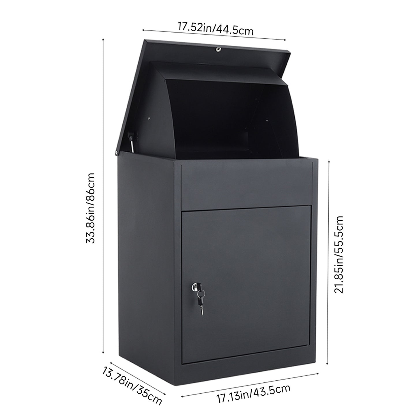 Lockable Galvanised Steel Parcel Drop Box
