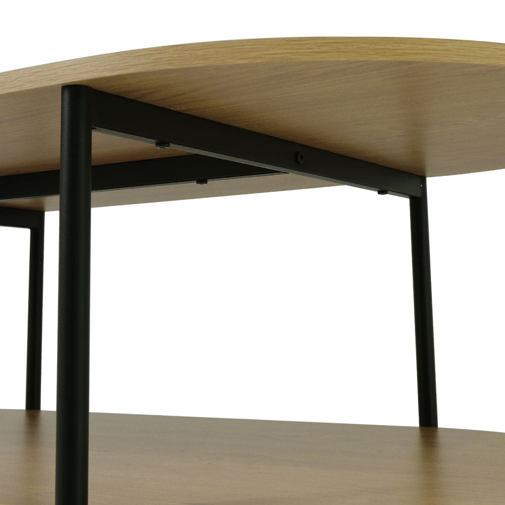 Double-Tier Oval Shape Coutertop Coffee Table