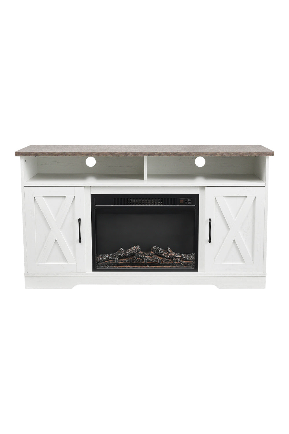 Insert Electric Fireplace TV Stand with Timer and Remote