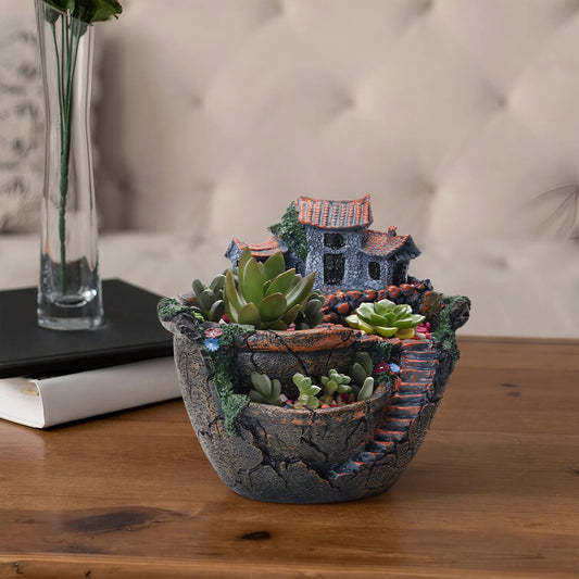 Resin Courtyard DIY Succulent Planter