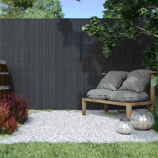 Dark Grey Garden Fence Outdoor Privacy Screen Garden Fences   1 x 3 m 