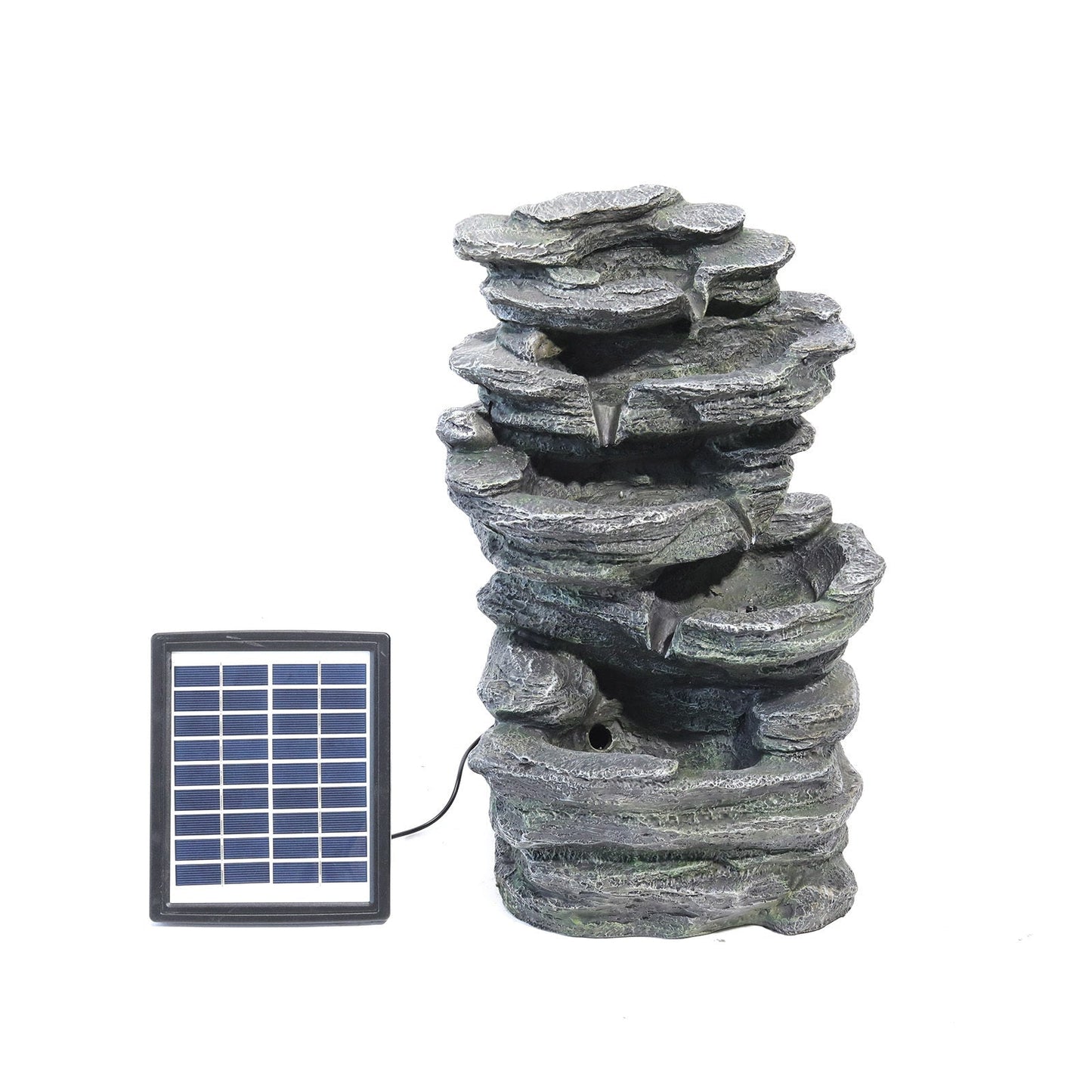 Winding Rockery Water Feature Self-Containing Feature Outdoor Fountain Fountains & Waterfalls