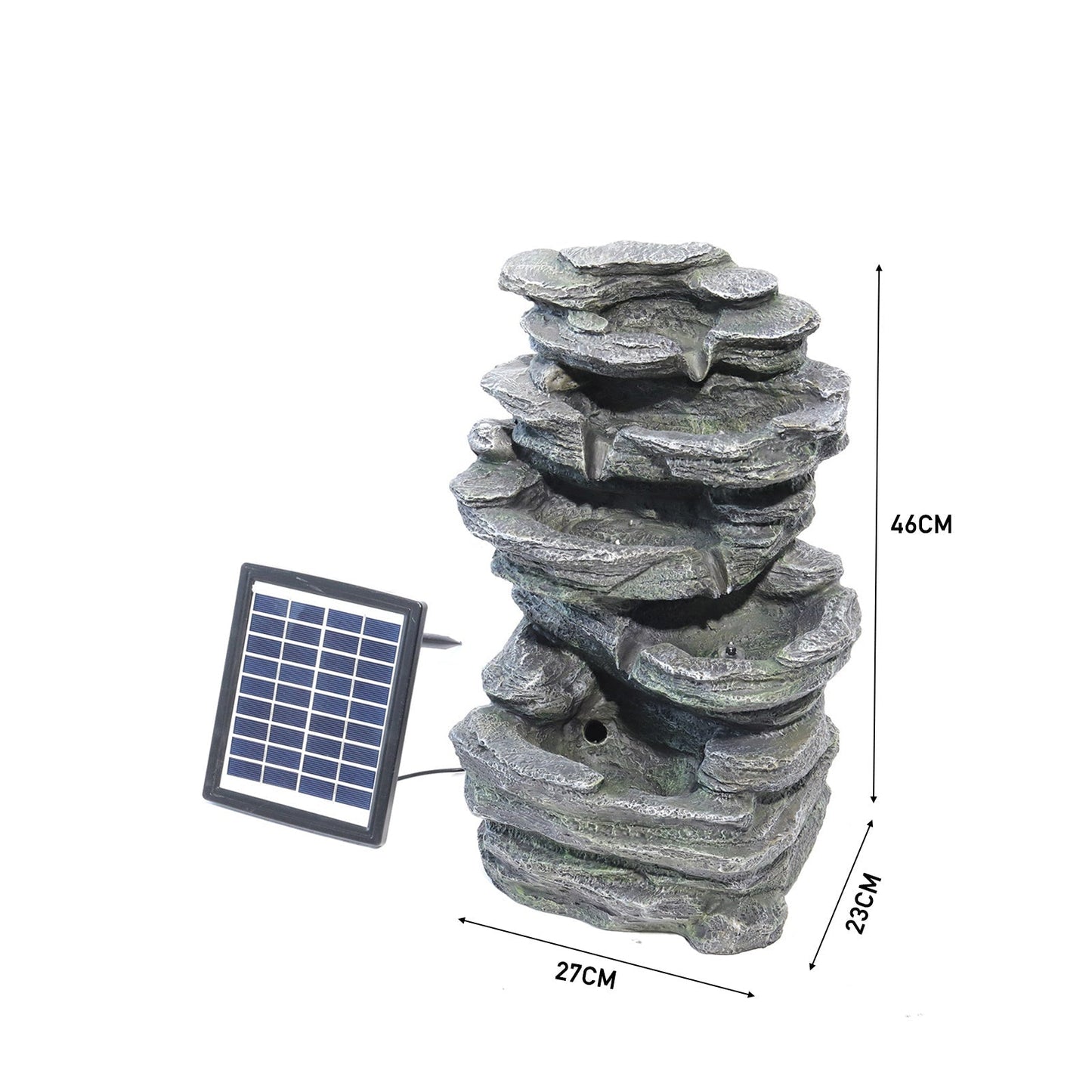 Winding Rockery Water Feature Self-Containing Feature Outdoor Fountain Fountains & Waterfalls