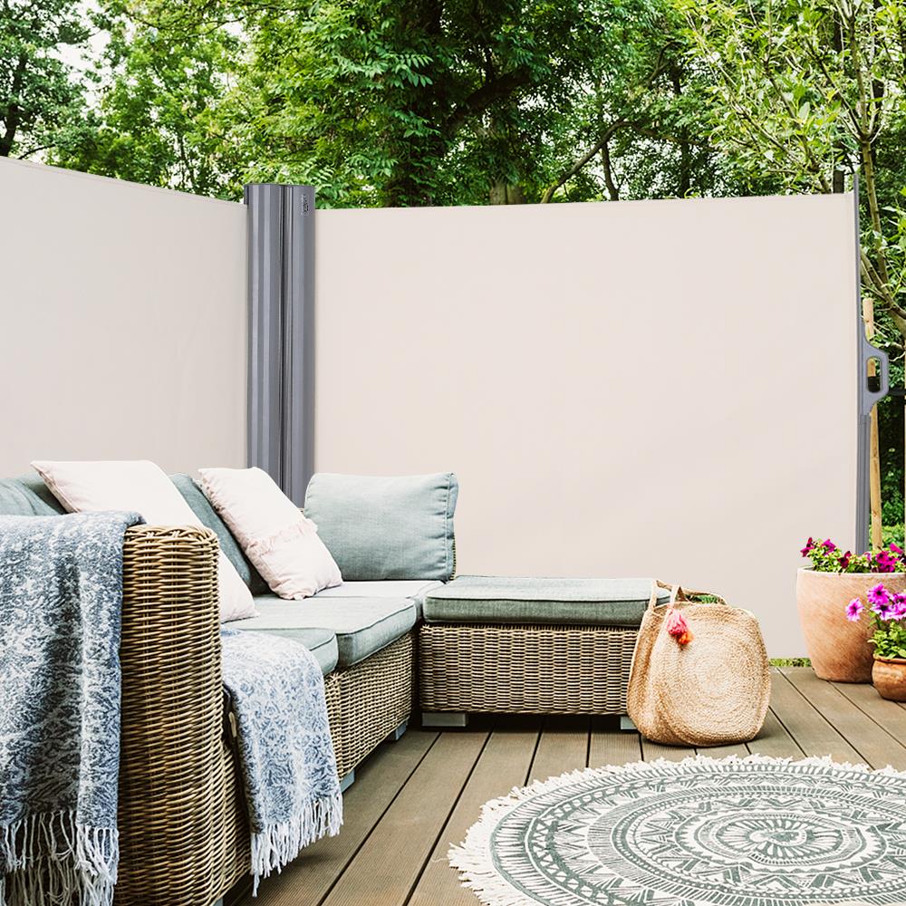 Retractable Single Side Awning - White Awnings