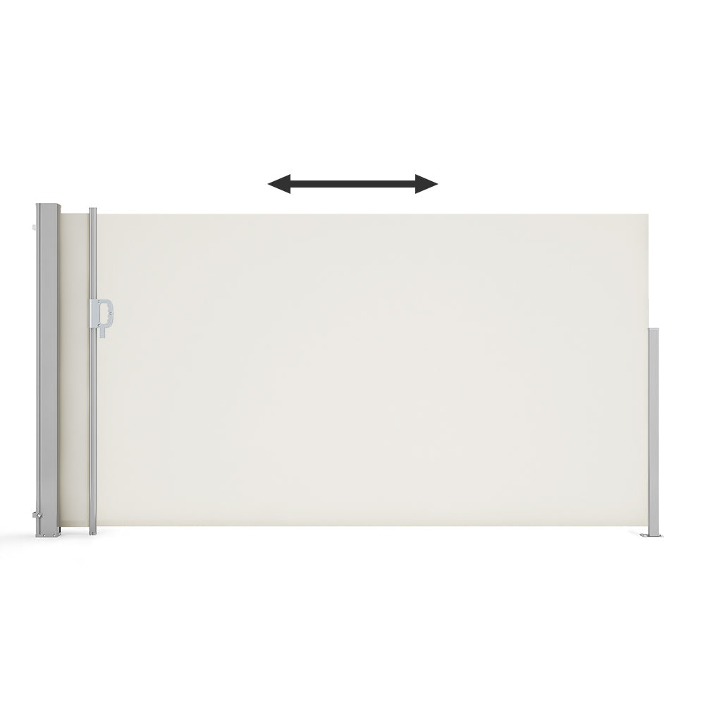 Retractable Single Side Awning - White Awnings