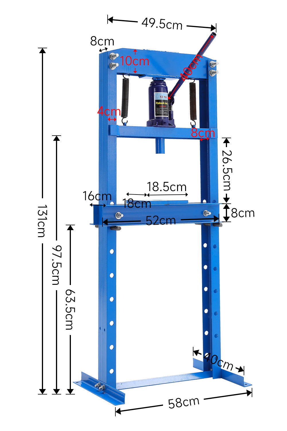 12 Ton Floor Standing Hydraulic Press
