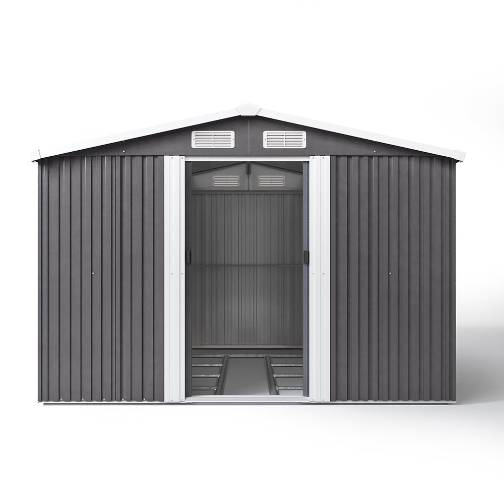 Garden Steel Shed with Gabled Roof Top Garden storage Garden Sanctuary