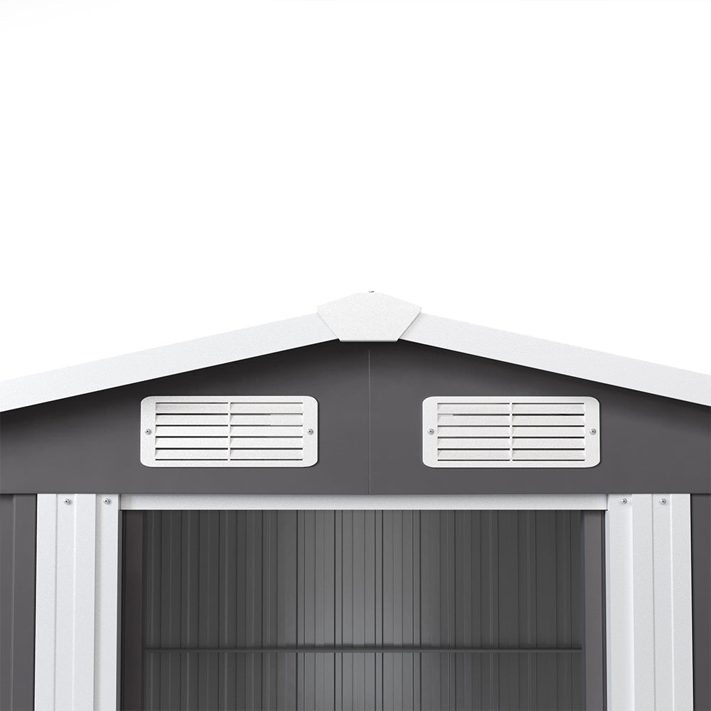 Garden Steel Shed with Gabled Roof Top Garden storage Garden Sanctuary