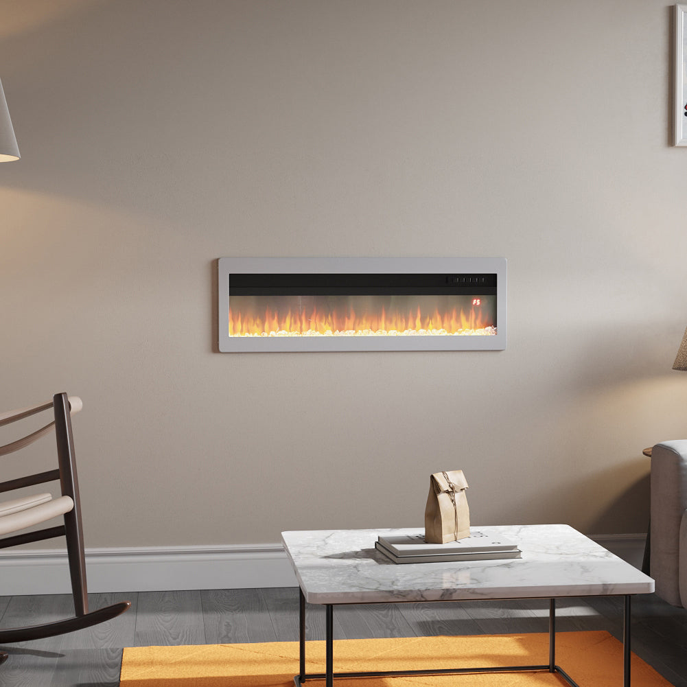40/50/60/70 Inch Electric Fireplace with 9 Flame Colour and Remote Control